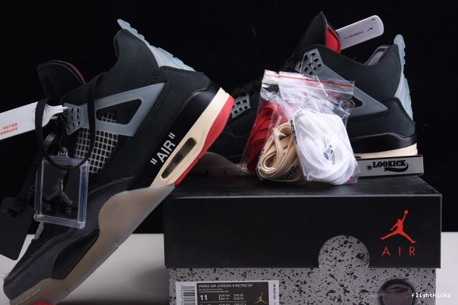 CV9388-001 x Bred Jordan Air Off 4 White Retro 0831